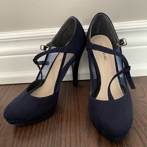 Call It Spring Navy Blue Heels